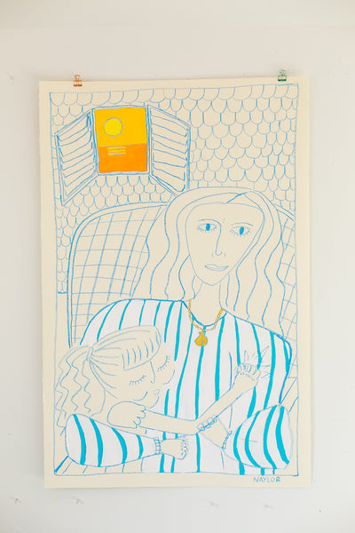 Mother in Chair with Daughter