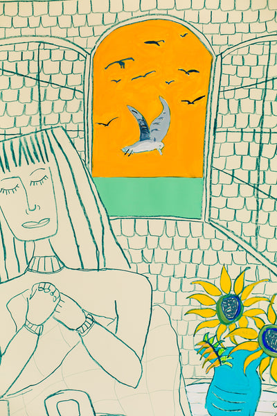 Woman in Chair Resting