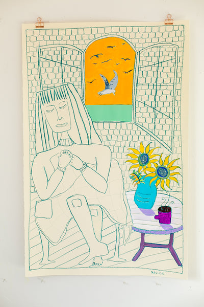 Woman in Chair Resting