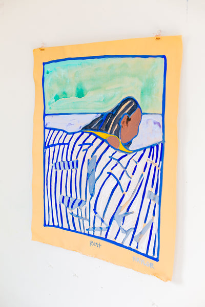 Woman Resting in Bed